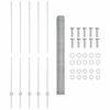 vidaXL Fence and Post Silver 1.6 x 10 m Steel
