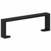 vidaXL Furniture Feet 2 pcs Black 31.1 x 4 x 10 mm Iron