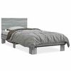 vidaXL Bed Frame without Mattress Grey Sonoma 90x190 cm Single