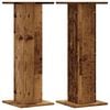 vidaXL Plant Stands 2 pcs Old Wood 30x30x80 cm Engineered Wood
