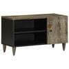 vidaXL TV Cabinet Light Grey 80x31,5x46 cm Solid Wood Mango