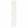 vidaXL Room Divider&nbsp;5 Panels White Solid Wood Paulownia
