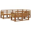 vidaXL Outdoor Sofa Set 7 pcs Natural Solid Acacia Wood