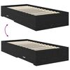 vidaXL Bed Frame with Headboard Black Oak 90 x 200 cm Engineered Wood