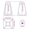 vidaXL Privacy Tent Green Pop-up Waterproof