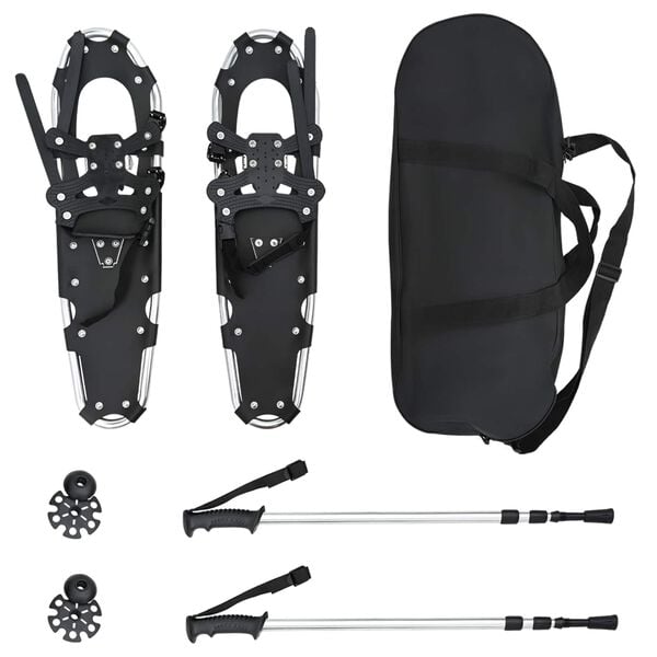 vidaXL Silver and Black 30 inches Aluminum and HDPE