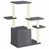 vidaXL Cat Tree with Sisal Scratching Posts Dark Grey 97.5 cm
