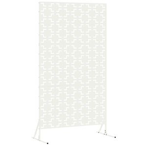 vidaXL Privacy Screen White 100 x 50 x 180 cm Steel