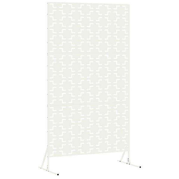 vidaXL Privacy Screen White 100 x 50 x 180 cm Steel