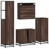 vidaXL 4&nbsp;Piece Bathroom Furniture Set&nbsp;Brown Oak Engineered Wood