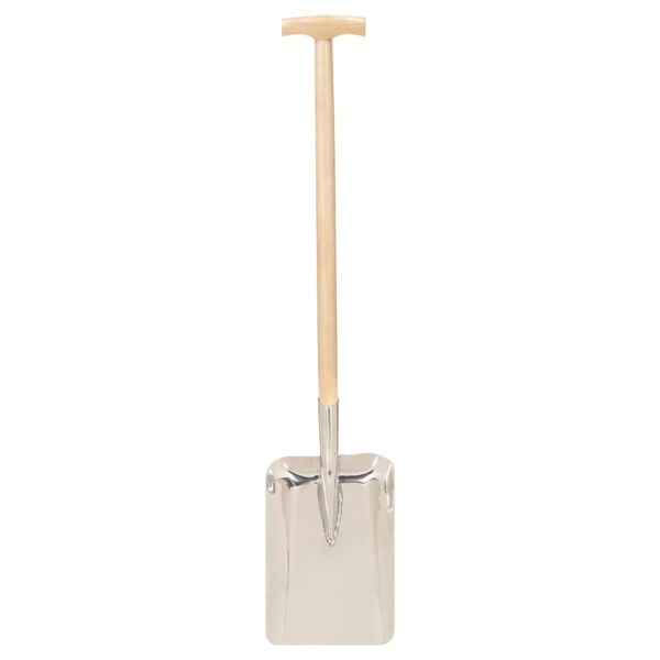 vidaXL Garden Shovel T Grip Stainless Steel and Ashwood