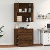 vidaXL Highboard Brown Oak Engineered Wood