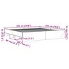 vidaXL Bed Frame without Mattress White 200x200 cm Engineered Wood