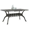 vidaXL Garden Table Bronze 150x90x72 cm Cast Aluminium