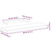 vidaXL Floating Shelf 80x23.5x4 cm Engineered Wood
