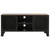 vidaXL TV Cabinet Rustic Brown 105x36x47 cm Metal and MDF