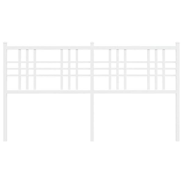 vidaXL Metal Replace Headboard White 160cm