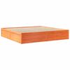 vidaXL Bed with Mattress Wax Brown 200x200 cm Solid Wood Pine