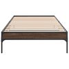 vidaXL Bed Frame without Mattress Brown Oak 90x200 cm