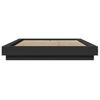 vidaXL Bed Frame without Mattress Black 135x190 cm Double