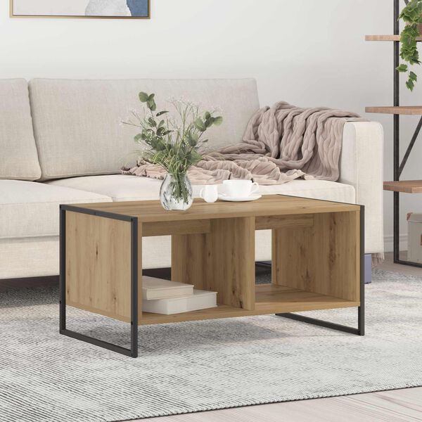 vidaXL Coffee Table Artisian Oak 80 x 50 x 40 cm Engineered Wood