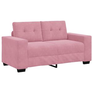 vidaXL Sofa Pink 160 x 77 x 82 cm Fabric