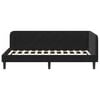 vidaXL Corner Bed Frame with Headboard Black 90 x 190 cm Velvet