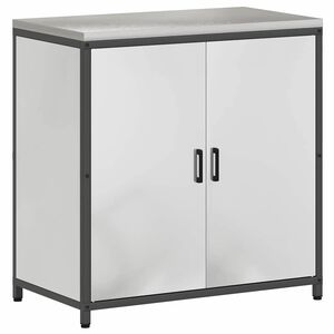 vidaXL Kitchen Storage with Shelf Silver 90 x 50 x 92 cm Steel