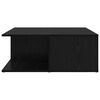 vidaXL Coffee Table Black oak 80 x 80 x 31 cm Engineered wood
