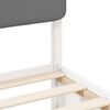 vidaXL Bed Frame with Upholstered Headboard Light Grey 100 x 200 cm