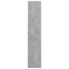 vidaXL Wall Shoe Cabinet Concrete Grey 60x18x90 cm Engineered Wood