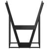 vidaXL Firewood Rack Black 69.5x35x81 cm Cold-rolled steel