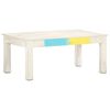vidaXL Coffee Table White 110x60x45 cm Solid Mango Wood