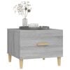 vidaXL Coffee Table Grey Sonoma 50x50x40 cm Engineered Wood