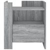 vidaXL Bedside Cabinet Grey Sonoma 45x50x50 cm Engineered Wood