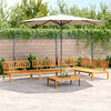 vidaXL Pallet Sofa Set | Natural Wood | Solid Acacia Wood | Standard | Modular