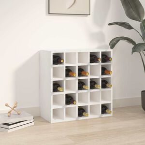 vidaXL Wine Cabinet White 56x25x56 cm Solid Wood Pine