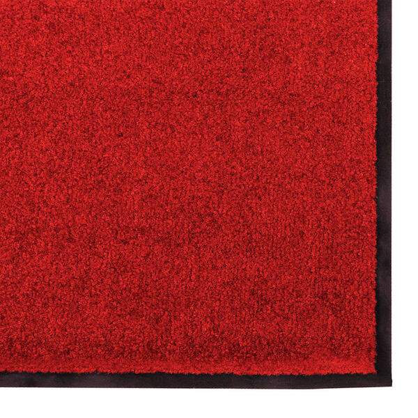 vidaXL Doormat Other Red and Black 60 x 180 cm Polypropylene and vinyl