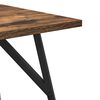 vidaXL Side Table Set 2 pcs Smoked oak and Black 50 x 50 x 50 cm