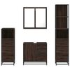 vidaXL 4&nbsp;Piece Bathroom Furniture Set&nbsp;Brown Oak Engineered Wood