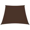vidaXL Sunshade Sail Oxford Fabric Trapezium 3/5x4 m Brown