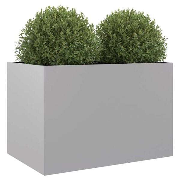 vidaXL Planter Silver 62x47x46 cm Galvanised Steel