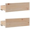 vidaXL Bed Frame without Mattress with Drawers 75x190 cm Small Single Solid Wood Pine