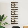 vidaXL Wall-mounted Wine Rack for 10 Bottles White Metal