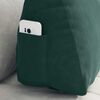 vidaXL Back Pillow Dark Green 60 x 20 x 50 cm Corduroy Fabric
