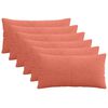 vidaXL Cushion Cover 6 pcs ALMELO Red Orange 40 x 70 cm Corduroy