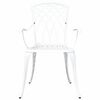 vidaXL Garden Dining Set 5 pcs White Aluminium