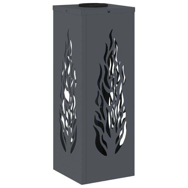 vidaXL Solar LED Pathway Light 2 pcs Anthracite Cold Rolled Steel