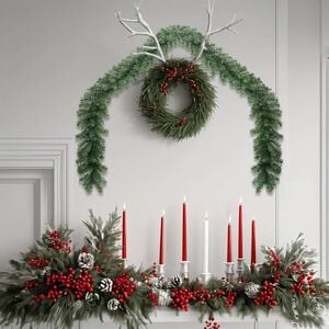 vidaXL Christmas Garland PVC 20 m