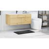 vidaXL Anti-slip Bath Mat Dark grey 50 x 80 cm PP